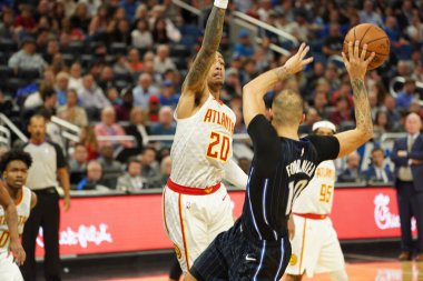 Orlando Magic 30 Aralık 2019 tarihinde Orlando, Florida 'daki Amway Center' da Atlanta Hawks 'a ev sahipliği yaptı.