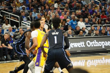Orlando Magic 11 Aralık 2019 Çarşamba günü Orlando Forida 'daki Amway Center' da Los Angeles Lakers 'a ev sahipliği yaptı..  