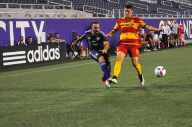 Orlando City SC, 29 Haziran 2016 'da Orlando Florida' daki Kamp Dünyası Stadyumu 'nda Fort Lauderdale Strikers' a ev sahipliği yaptı..