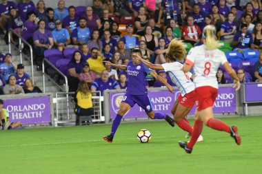 Orland Pride, 25 Ağustos 2018 'de Orlando Florida' daki Exploria Stadyumu 'nda Chicago Red Stars' a ev sahipliği yapıyor..  