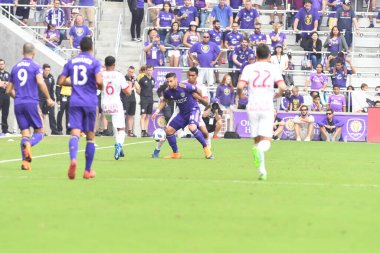 Orlando City, 31 Mart 2018 'de Orlando Florida' daki Exploria Stadyumu 'nda New York Red Bulls' a ev sahipliği yaptı..  