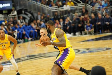 Orlando Magic 11 Aralık 2019 Çarşamba günü Orlando Forida 'daki Amway Center' da Los Angeles Lakers 'a ev sahipliği yaptı..  