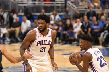 Orlando Magic, Philadelphia 76ers 'ı 14 Kasım 2018' de Orlando Florida 'daki Amway Center' da ağırlıyor..