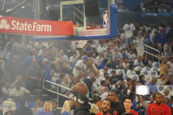 Orlando Magic Hosts Toronto Rapters Během Prvního Kola Play Nba — Stock fotografie