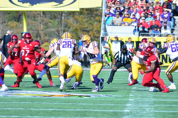 Lsu Affronta Louisville Durante 71St Citrus Bowl Camping World Stadium — Foto Stock