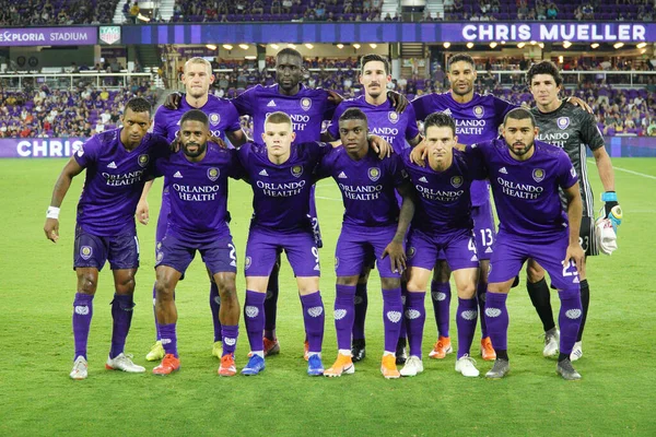 Orlando City Hospeda União Filadélfia Estádio Exploria Orlando Florida Quarta — Fotografia de Stock