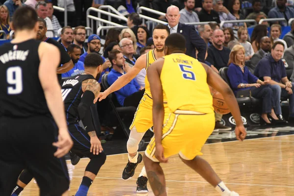 Orlando Magic Värd För Golden State Warriors Amway Center Orlando — Stockfoto