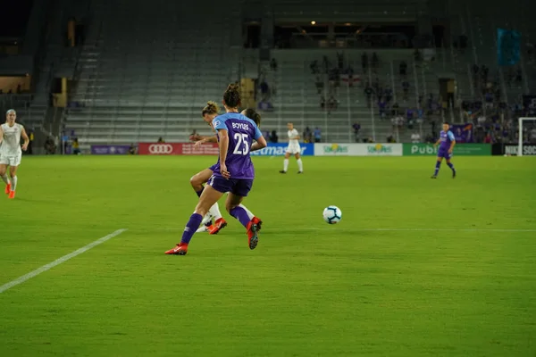 Orgulhos Fotográficos Recebe Portland Thorns Orlando City Stadium Orlando Florida — Fotografia de Stock