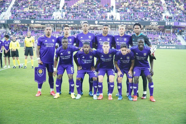 Orlando City Hospeda Real Salt Lake Estádio Exploria Orlando Florida — Fotografia de Stock