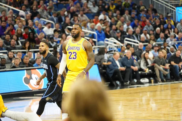 Orlando Magic Φιλοξενεί Τους Lakers Στο Amway Center Στο Orlando — Φωτογραφία Αρχείου