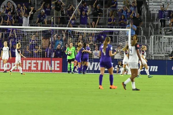 Orlando Pride Gospodarzem North Carolina Courage Exploria Stadium Dniu Maja — Zdjęcie stockowe