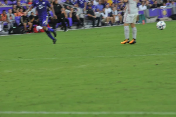 Orlando City Hospeda Atlanta United Orlando City Stadium Orlandon Julho — Fotografia de Stock