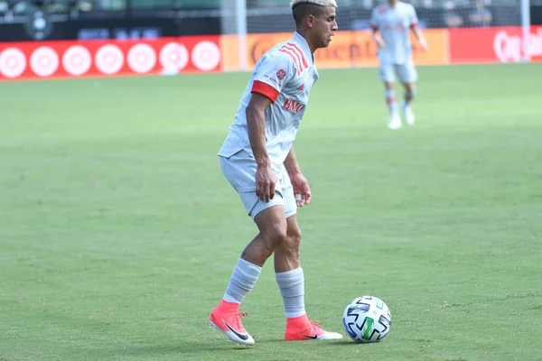 Toronto FC, 13 Temmuz 2020 tarihinde Orlando Florida 'daki ESPN Wild World of Sports' ta düzenlenen MLS Back Tournament sırasında D.C. United ile karşılaştı. Fotoğraf: Marty Jean-Louis
