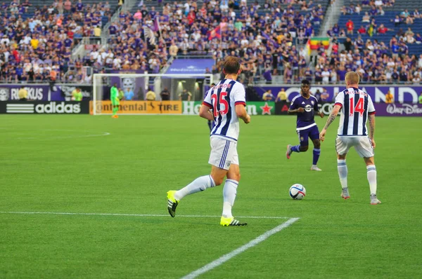 Orlando City Hospeda West Bromwich Albion Estádio Mundial Camping Orlando — Fotografia de Stock