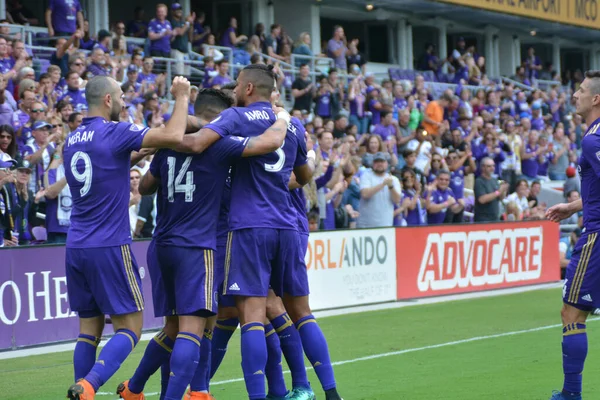Orlando City, 31 Mart 2018 'de Orlando Florida' daki Exploria Stadyumu 'nda New York Red Bulls' a ev sahipliği yaptı..  