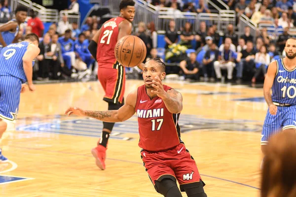 Orlando Magic Värd Miami Heat Amway Center Orlando Florida Den — Stockfoto