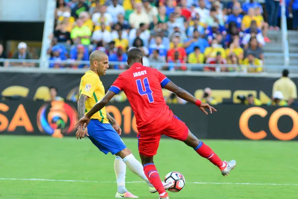 Brasil Enfrenta Haití Durante Copa América Centenario Orlando Florida Camping — Foto de Stock