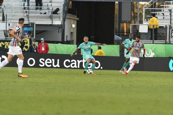 Fluminense Barcelona Время Кубка Флориды Стадионе Spectrum Stadium Января 2018 — стоковое фото