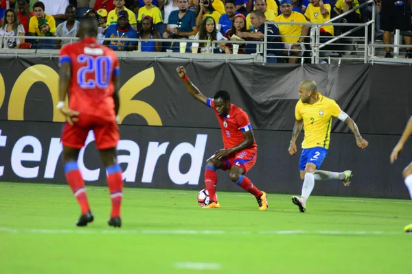 Brasil Enfrenta Haití Durante Copa América Centenario Orlando Florida Camping —  Fotos de Stock