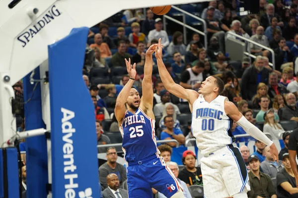 Orlando Magic Φιλοξενεί Τους Philadelphia 76Ers Στο Amway Arena Στο — Φωτογραφία Αρχείου