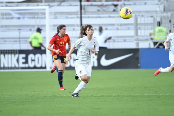 Spanien Gegen Japan Spiel Während Des Shebelieves Cup 2020 Exploria — Stockfoto