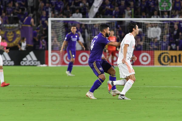 Orlando City Gastheer Atlanta United Het Exploria Stadium Augustus 2018 — Stockfoto