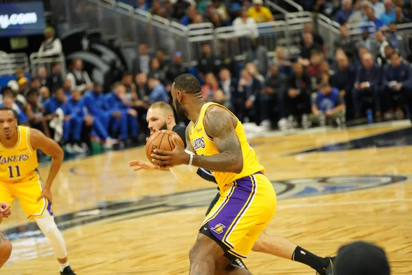 Orlando Magic Accueille Les Lakers Los Angeles Amway Center Orlando — Photo