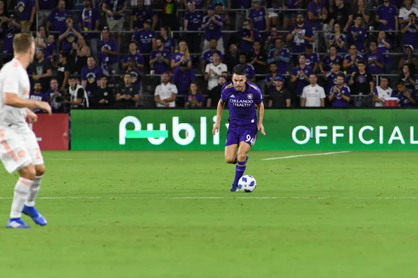 Orlando City Anfitrión Atlanta United Exploria Stadium Agosto 2018 Orlando — Foto de Stock