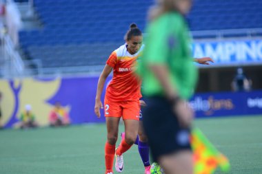 Orlando Pride sunucusu Houston Dash 23 Haziran 2016 'da Orlando Florida' daki Dünya Kampı Stadyumu 'nda..