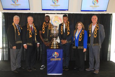 3 Mayıs 2016 tarihinde Orlando Florida 'daki Dünya Kampı Stadyumu' nda Copa Centenario için basın toplantısı düzenlendi..