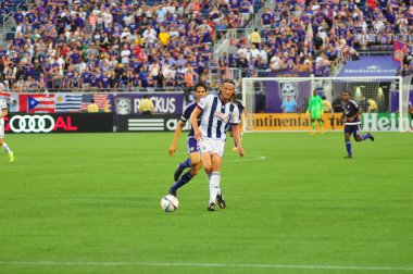 Orlando City SC 15 Temmuz 2015 'te Orlando Florida' daki Camp World Stadyumu 'nda West Bromwich Albion' a ev sahipliği yaptı. Fotoğraf: Marty Jean-Louis