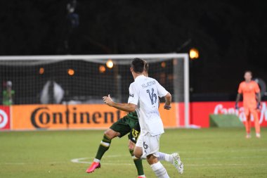 Los Angeles Galaksisi, 14 Temmuz 2020 'de Orlando Florida ABD' deki ESPN Vahşi Spor Dünyası 'nda düzenlenen MLS Sırt Turnuvası sırasında Portland Timbers ile karşı karşıya geldi.