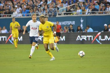 Paris Saint-Germain, Tottenham Hotspur 'a karşı 22 Temmuz 2017' de Orlando Florida 'daki Citrus Bowl' da. 