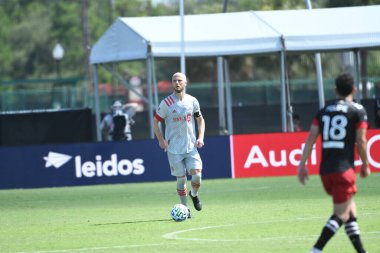 Toronto FC, 13 Temmuz 2020 tarihinde Orlando Florida 'daki ESPN Wild World of Sports' ta düzenlenen MLS Back Tournament sırasında D.C. United ile karşılaştı. Fotoğraf: Marty Jean-Louis