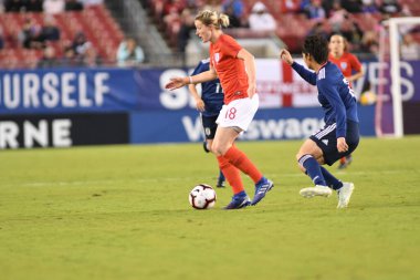 Japonya, İngiltere 'ye karşı Raymond James Stadyumu' nda 5 Mart 2019 'da Tampa Florida' da.  