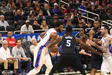 Orlando Magic, Philadelphia 76ers 'ı 14 Kasım 2018' de Orlando Florida 'daki Amway Center' da ağırlıyor..