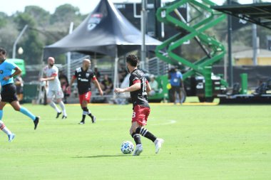 Toronto FC, 13 Temmuz 2020 tarihinde Orlando Florida 'daki ESPN Wild World of Sports' ta düzenlenen MLS Back Tournament sırasında D.C. United ile karşılaştı. Fotoğraf: Marty Jean-Louis