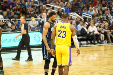 Orlando Magic 11 Aralık 2019 Çarşamba günü Orlando Forida 'daki Amway Center' da Los Angeles Lakers 'a ev sahipliği yaptı..  