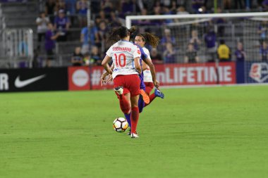 Orland Pride, 25 Ağustos 2018 'de Orlando Florida' daki Exploria Stadyumu 'nda Chicago Red Stars' a ev sahipliği yapıyor..