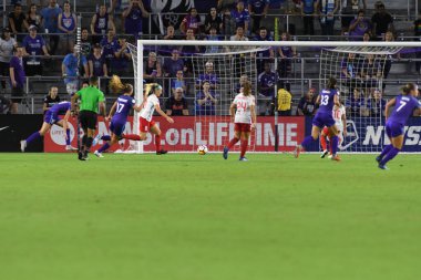 Orland Pride, 25 Ağustos 2018 'de Orlando Florida' daki Exploria Stadyumu 'nda Chicago Red Stars' a ev sahipliği yapıyor..  