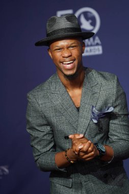 15 Ekim 2019 'da Nashville, Tennessee' deki Linbscome Üniversitesi 'nde verilen 50. GMA Dove Ödülleri sırasında kırmızı halı.