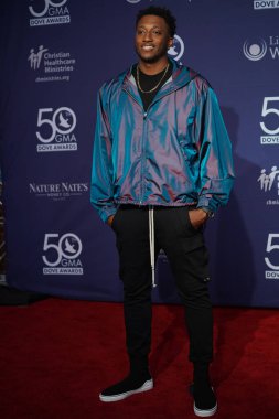 15 Ekim 2019 'da Nashville, Tennessee' deki Linbscome Üniversitesi 'nde verilen 50. GMA Dove Ödülleri sırasında kırmızı halı.