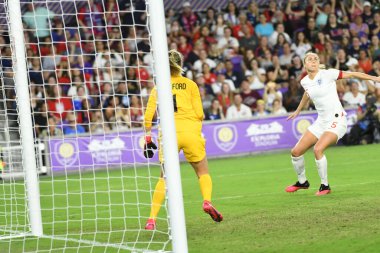 5 Mart 2020 'de Orlando Florida' daki Exploria Stadyumu 'nda düzenlenen 2020 SheBelieves Kupası' nda ABD - İngiltere Karşılaşması 