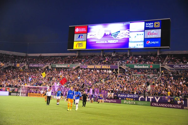 Orlando City Hostí Vás Montreal Dopad Stadionu Camping World Října — Stock fotografie