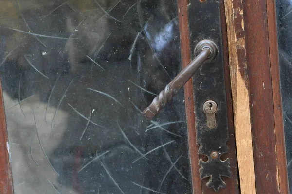 View Old Door Lock — Stock Photo, Image