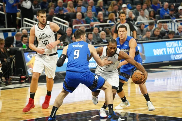 Orlando Magic Φιλοξενεί Clippers Στο Amway Center Στο Ορλάντο Φλόριντα — Φωτογραφία Αρχείου