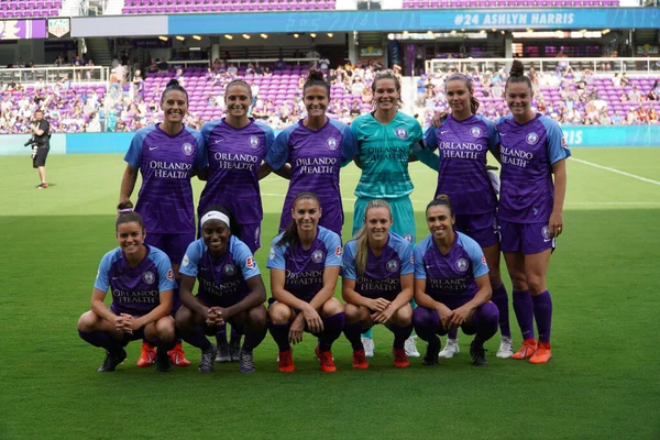 Orlando Pride Gastheer Van Portand Thorns Het Orlando City Stadium — Stockfoto