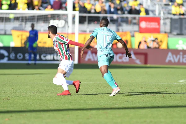 Fluminense Barcelona Lors Coupe Floride Spectrum Stadium Janvier 2018 Orlando — Photo