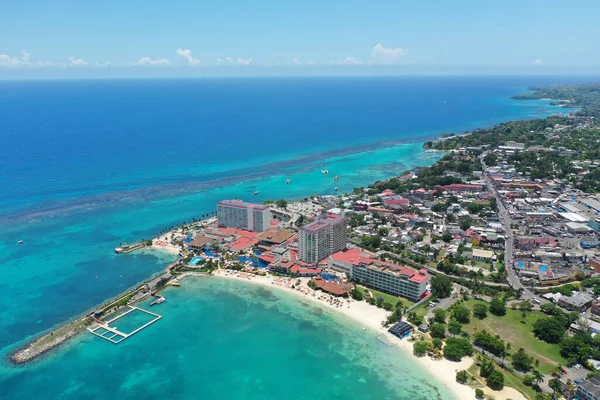 Vacker Utsikt Över Stränderna Ochos Rios Jamaica Sommardag — Stockfoto
