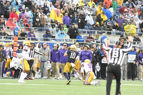 Notre Dame Gegen Lsu Während Des Citrus Bowl Camping World — Stockfoto